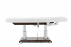Массажный стол электричеcкий MED-MOS ММКМ-2 (КО-159Д) белый/коричневый