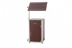 Тумба прикроватная MED-MOS с поворотной столешницей BLZ 030 (ПТ-001/ПТ-004) коричневый Тумба прикроватная MED-MOS с поворотной столешницей BLZ 030 (ПТ-001/ПТ-004) коричневый
